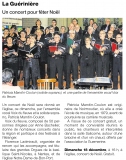 Un concert pour fêter Noël [Ouest France Dimanche  18-12-2016]