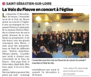 Les Voix du Fleuve en concert à l'église [Presse Océan 13-12-2017]